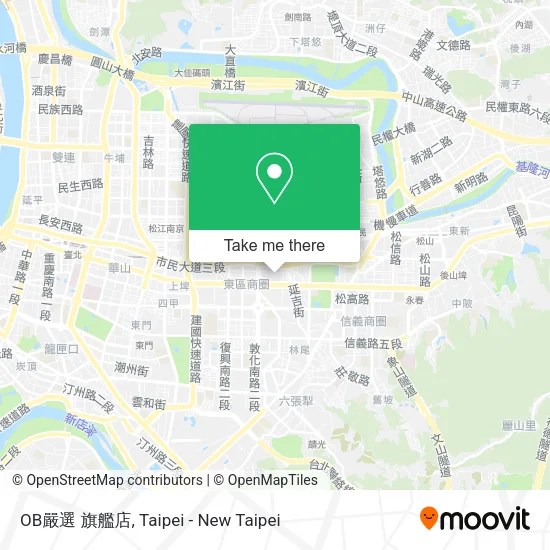 OB嚴選 旗艦店地圖