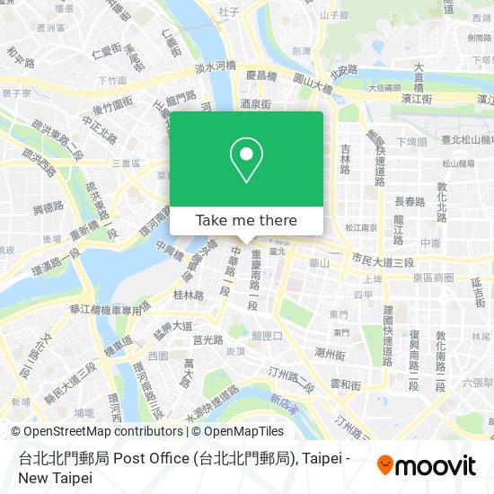 台北北門郵局 Post Office map