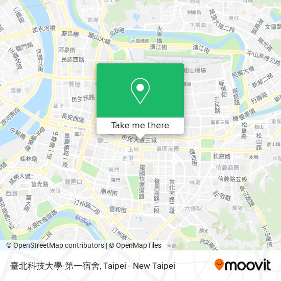 臺北科技大學-第一宿舍地圖