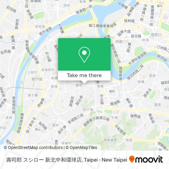 壽司郎 スシロー 新北中和環球店地圖