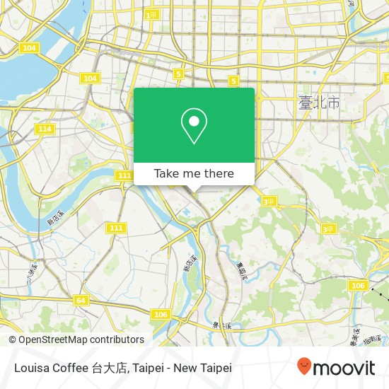 Louisa Coffee 台大店 map