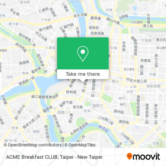 ACME Breakfast CLUB map