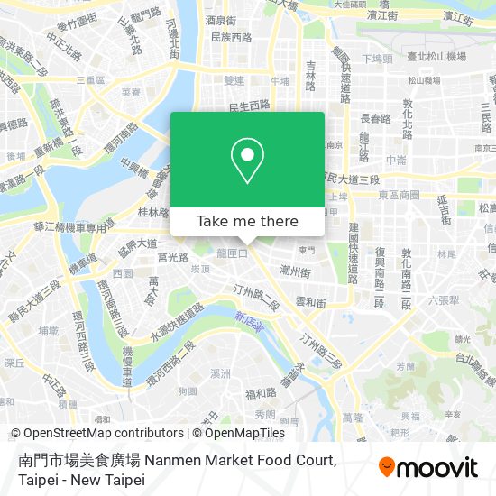 南門市場美食廣場 Nanmen Market Food Court map