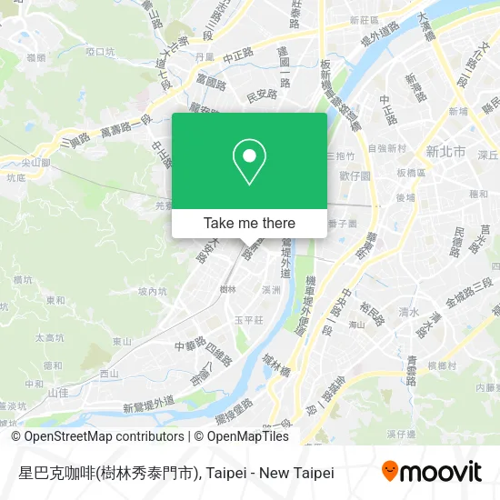星巴克咖啡(樹林秀泰門市)地圖