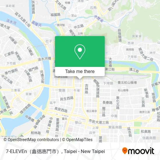 7-ELEVEn（鑫德惠門市）地圖