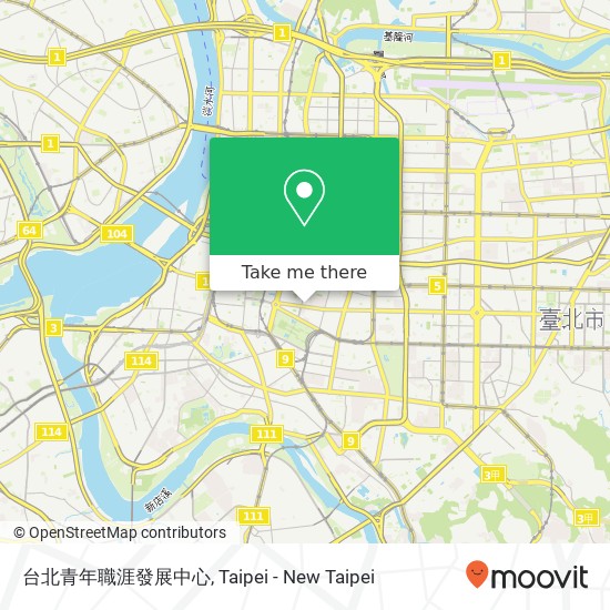 台北青年職涯發展中心 map