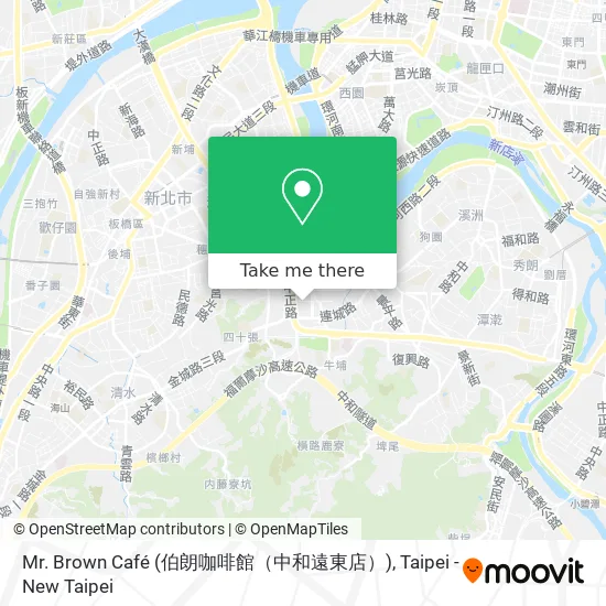 Mr. Brown Café (伯朗咖啡館（中和遠東店）) map