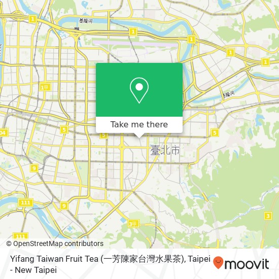 Yifang Taiwan Fruit Tea (一芳陳家台灣水果茶) map