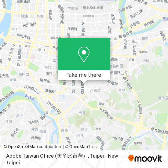 Adobe Taiwan Office map