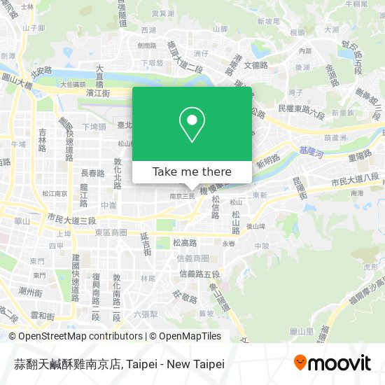 蒜翻天鹹酥雞南京店 map