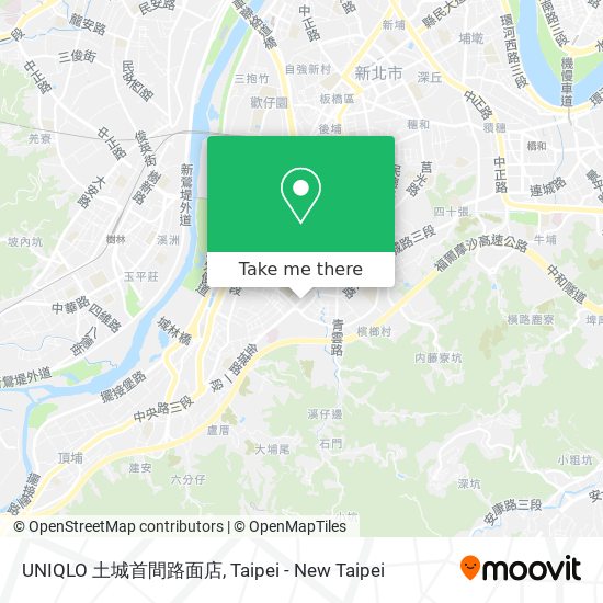 UNIQLO 土城首間路面店 map