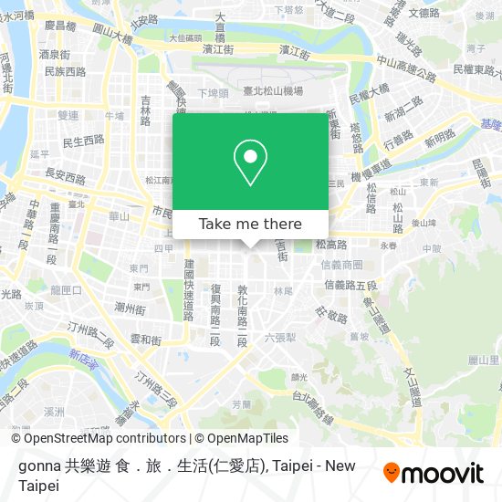 gonna 共樂遊 食．旅．生活(仁愛店) map