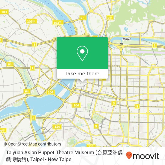 Taiyuan Asian Puppet Theatre Museum (台原亞洲偶戲博物館) map