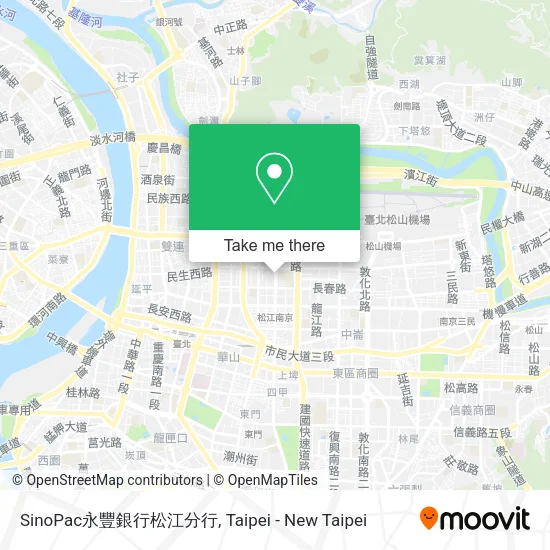 SinoPac永豐銀行松江分行地圖