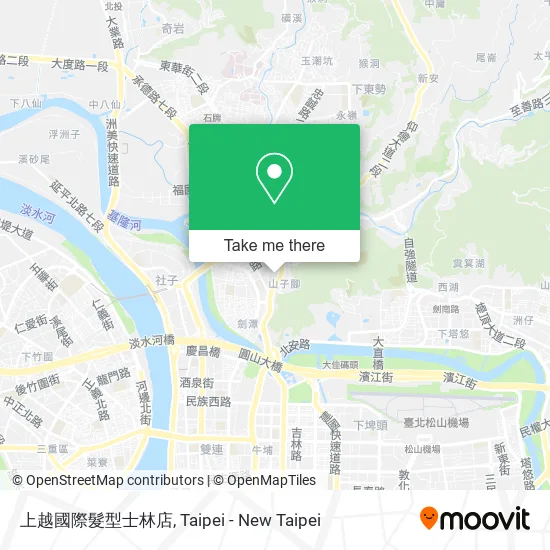 上越國際髮型士林店 map