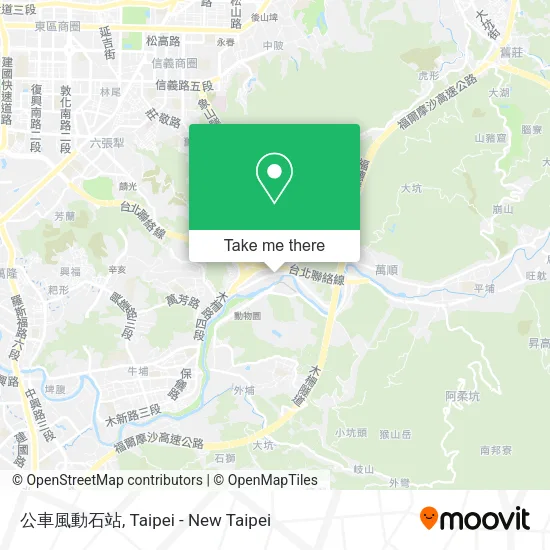 公車風動石站地圖