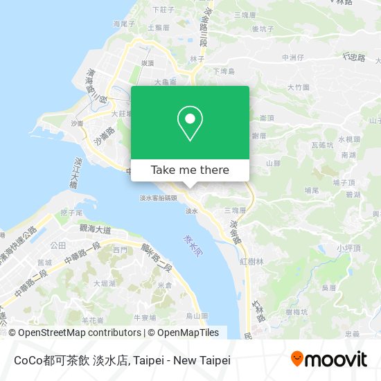 CoCo都可茶飲 淡水店 map