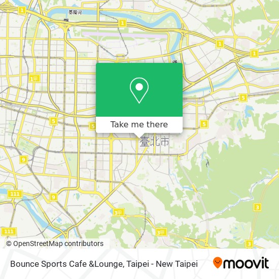 Bounce Sports Cafe &Lounge map