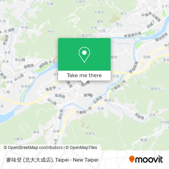 麥味登 (北大大成店) map