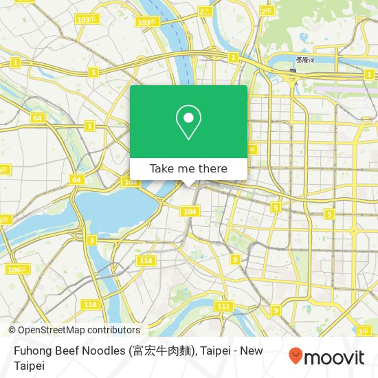 Fuhong Beef Noodles (富宏牛肉麵) map