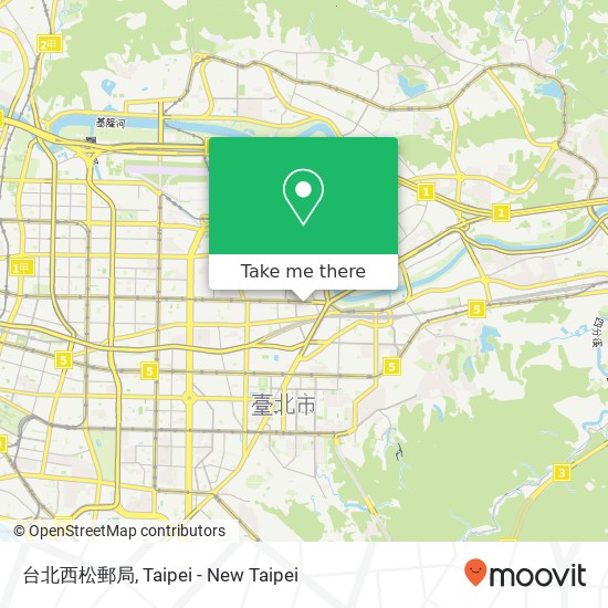 台北西松郵局 map