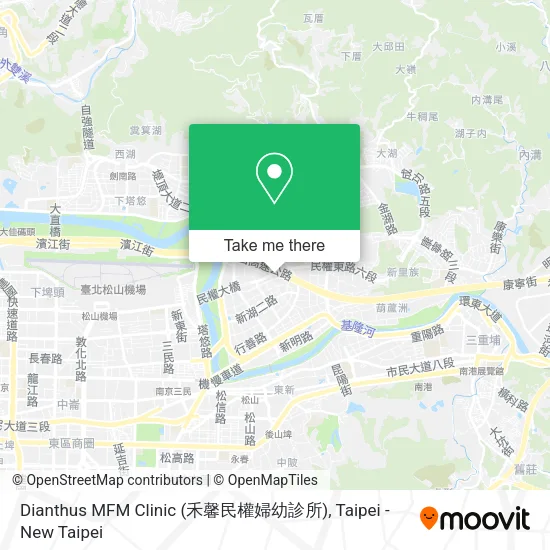 Dianthus MFM Clinic (禾馨民權婦幼診所)地圖