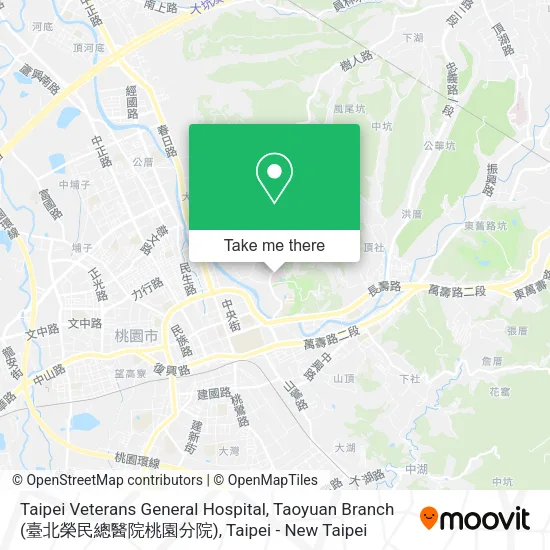 Taipei Veterans General Hospital, Taoyuan Branch (臺北榮民總醫院桃園分院)地圖