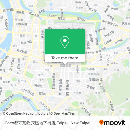 Coco都可茶飲 東區地下街店 map