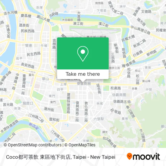 Coco都可茶飲 東區地下街店 map