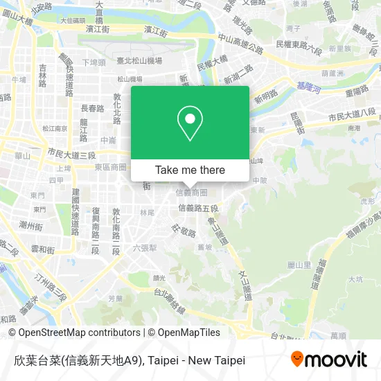 欣葉台菜(信義新天地A9)地圖
