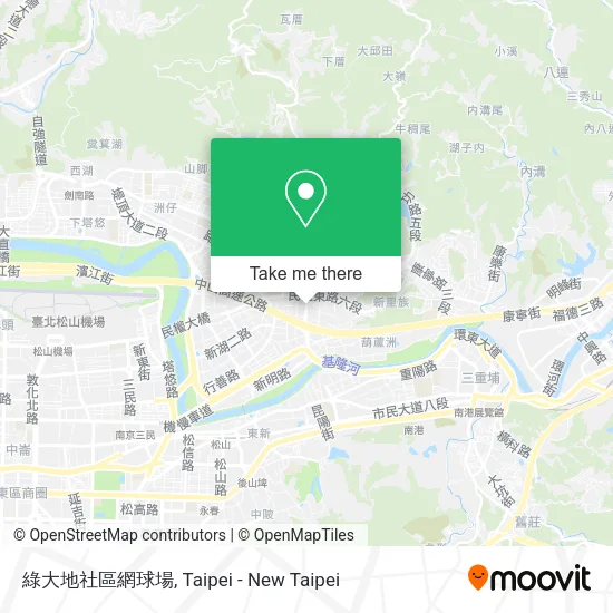 綠大地社區網球場地圖