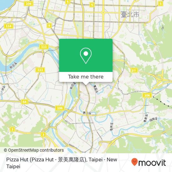 Pizza Hut (Pizza Hut - 景美萬隆店) map