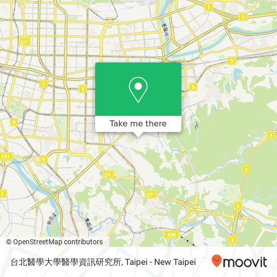 台北醫學大學醫學資訊研究所地圖