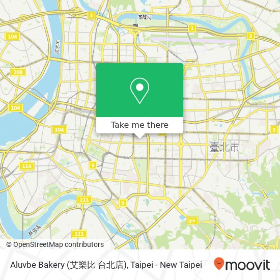 Aluvbe Bakery (艾樂比 台北店) map