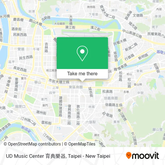 UD Music Center 育典樂器地圖