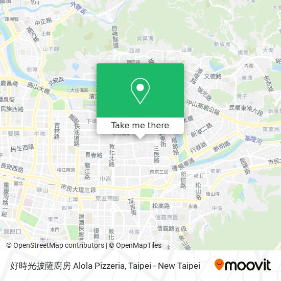 好時光披薩廚房 Alola Pizzeria地圖