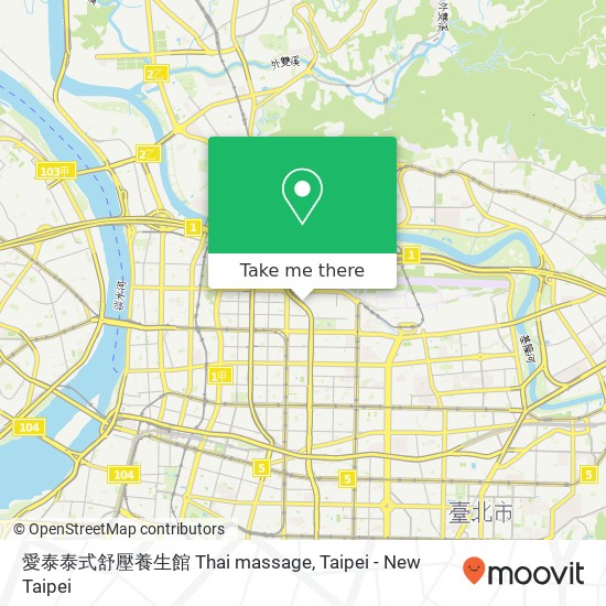 愛泰泰式舒壓養生館 Thai massage map