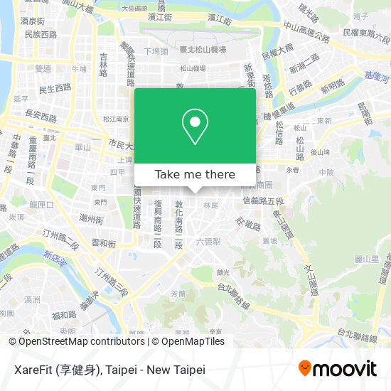 XareFit (享健身) map