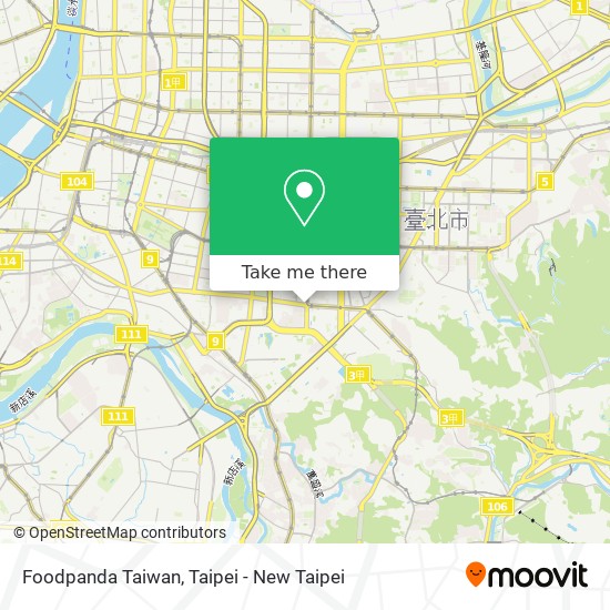 Foodpanda Taiwan map