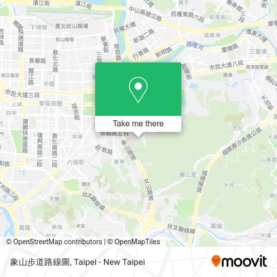 象山步道路線圖 map