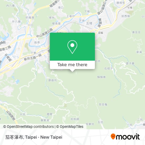 茄苳瀑布 map