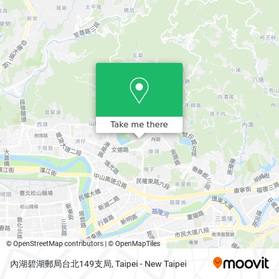 內湖碧湖郵局台北149支局 map