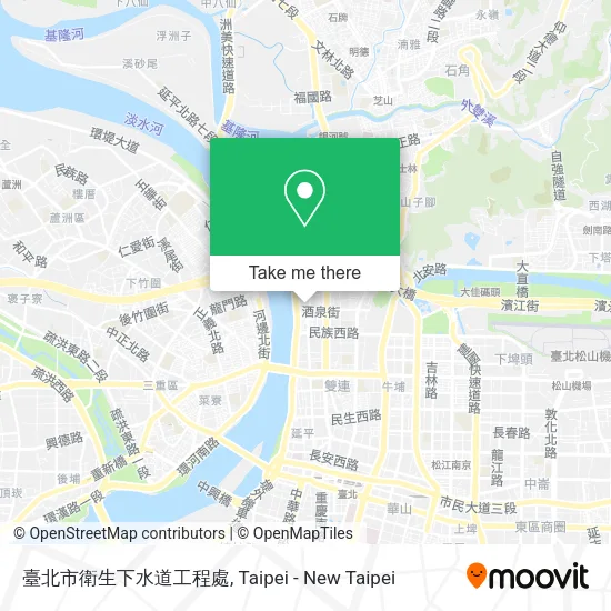 臺北市衛生下水道工程處地圖