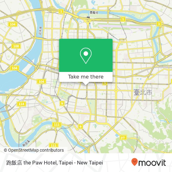 跑飯店 the Paw Hotel map