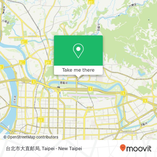 台北市大直邮局 map