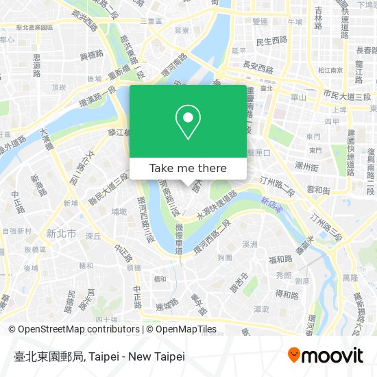 臺北東園郵局地圖