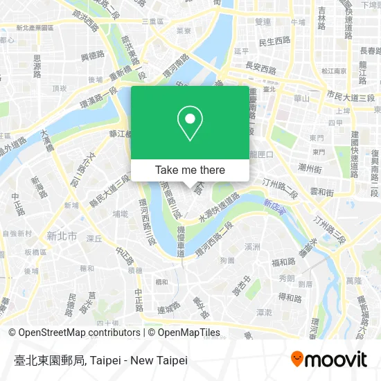 臺北東園郵局地圖