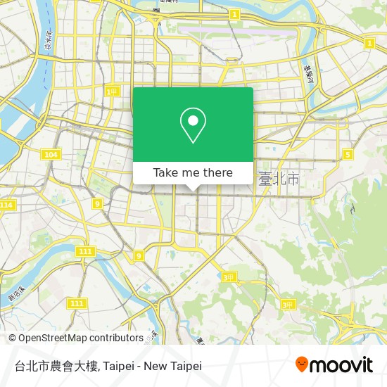 台北市農會大樓 map