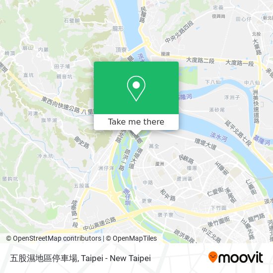 五股濕地區停車場 map