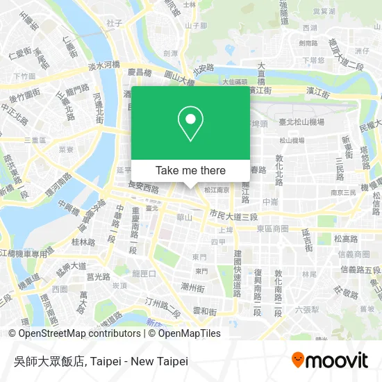吳師大眾飯店 map